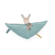 Doudou attache-tétine lapin bleu - La petite école de danse