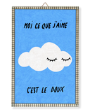 Illustration encadrée prête à accrocher - Doux