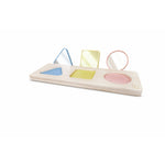 Puzzle trieur de formes Montessori en riz