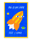 Illustration encadrée prête à accrocher - Espace