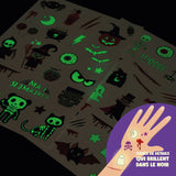 Tatouages éphémères et phosphorescents - Halloween
