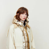 La capuche Fudoon réversible Doré - Noir