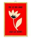 Illustration encadrée prête à accrocher - Fleurs 1