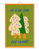 Illustration encadrée prête à accrocher - Forêt