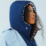 La capuche Fudoon réversible Rayures marine - Marine