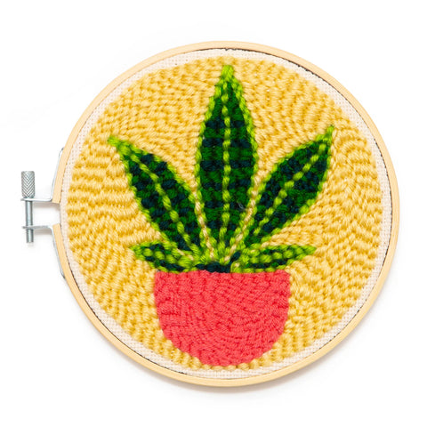 Kit de punch needle - Plant - Kikkerland