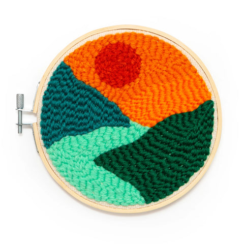 Kit de punch needle - Landscape - Kikkerland