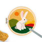 Kit de punch needle - Lièvre - Kikkerland