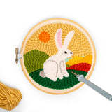 Kit de punch needle - Lièvre - Kikkerland