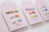 Ensemble de 7 paires de boucles d'oreilles - Une semaine de poésie