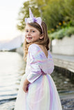 Déguisement de licorne complet - robe, aile et headband 5-6 ans