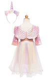 Déguisement de licorne complet - robe, aile et headband 5-6 ans