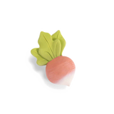 Hochet de dentition en caoutchouc naturel Radis - Trois petits lapins