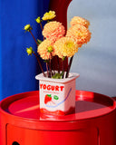 Vase / Cache pot Yaourt à la fraise - Fluid Market