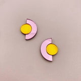Boucles d'oreilles puces miroir - Roseline