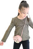 Sac bandoulière enfant - Léo le Léopard rose