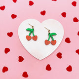 Boucles D'oreilles Cherry Hearts - Studio Annette