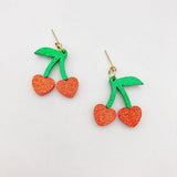 Boucles D'oreilles Cherry Hearts - Studio Annette