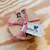 Sous verre - cork coaster Helen b