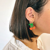 Boucles D'oreilles Cherry Hearts - Studio Annette