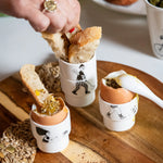 Egg cup sunday in paris (set of 2) - Coquetiers