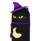 Trousse en Silicone Souple 2-en-1 - Kawaii Kitty Halloween