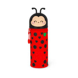 Trousse en silicone souple 2 en 1 - Ladybug "Get lucky"