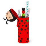 Trousse en silicone souple 2 en 1 - Ladybug "Get lucky"