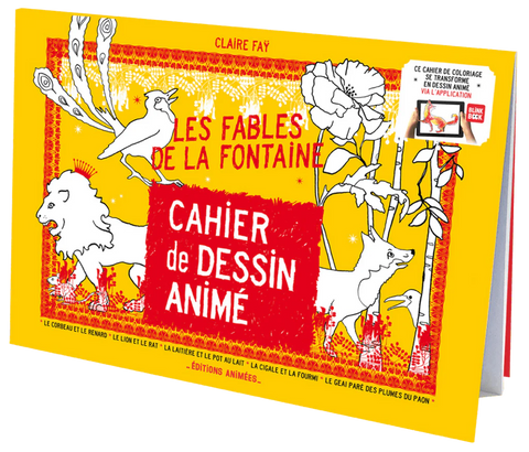 Cahier de dessin animé Les Fables de La Fontaine - Éditions animées