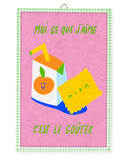 Illustration encadrée prête à accrocher - Goûter