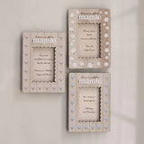 Cadre photo magnétique "Bonne fête mamie" paquerettes