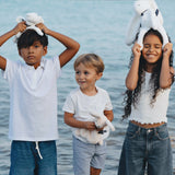 Lapin Méloé Peluche Blanc Française – Fait main