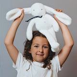 Lapin Méloé Peluche Blanc Française – Fait main