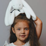 Lapin Méloé Peluche Blanc Française – Fait main
