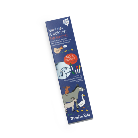 Mini set à colorier + 4 feutres (3 modèles)