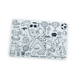 Mini set à colorier + 4 feutres (3 modèles)