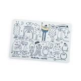 Mini set à colorier + 4 feutres (3 modèles)