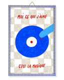 Illustration encadrée prête à accrocher - Musique