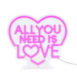 Lampe LED à Effet Néon - All you need is love - It’s a Sign