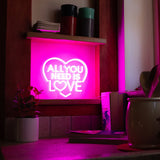 Lampe LED à Effet Néon - All you need is love - It’s a Sign