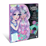 Grand carnet mandalas à pages noires - Nébulous Star