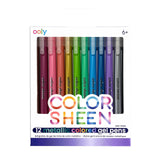 Stylo colorés métallisés à encre gel - OOLY