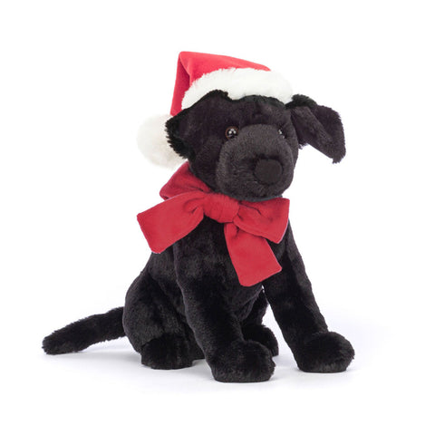 Peluche de Noël - Winter Warmer Pippa black labrador
