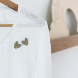 Pin’s feutrine pailletée – Cœurs à partager