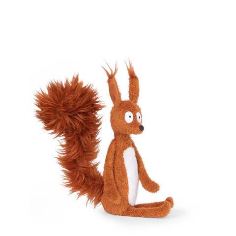 Peluche écureuil TRUDI N°11 – Couchage Bussi, Couleur Orange – Fabriqué En Italie