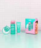 Skin essential Heroes set (crème, lotion, cotons)