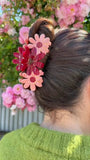 Pince à cheveux Trio Fleurs Roses