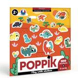 6 cartes et 100 stickers - baby animals 2 ans +