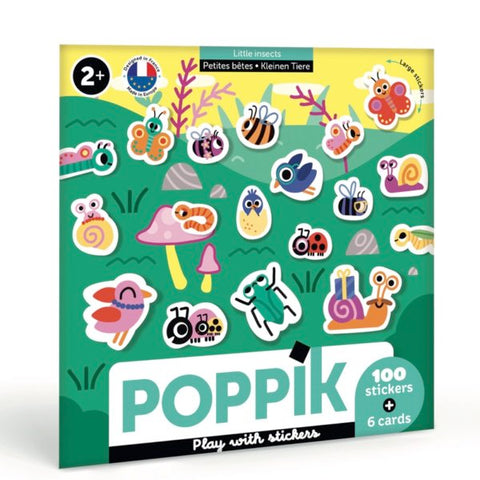 6 cartes et 100 stickers - baby animals 2 ans +