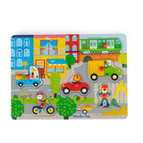 Puzzle sonore en bois La ville - Les Popipop